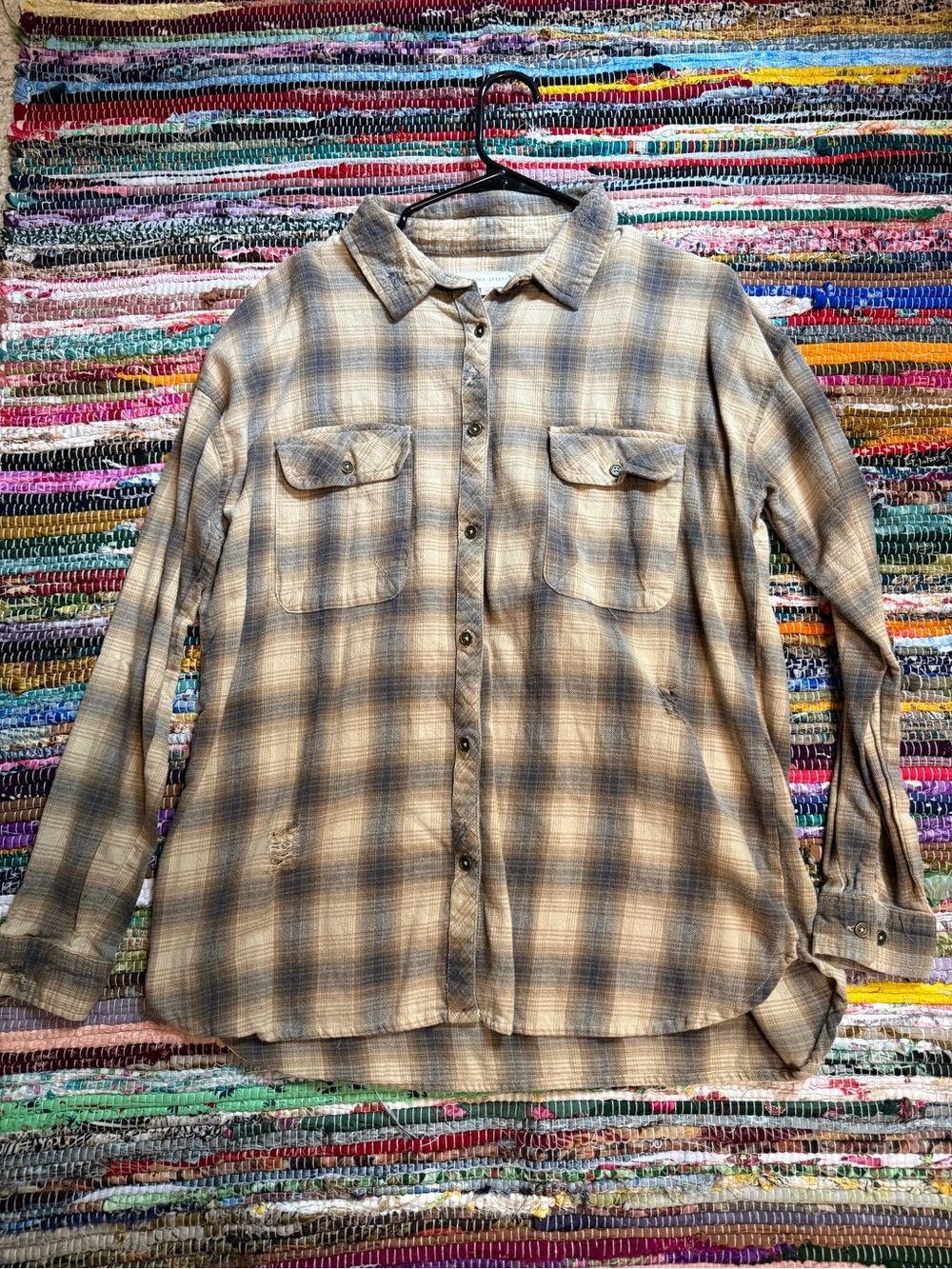 Distressed Gilded Intent flannel
